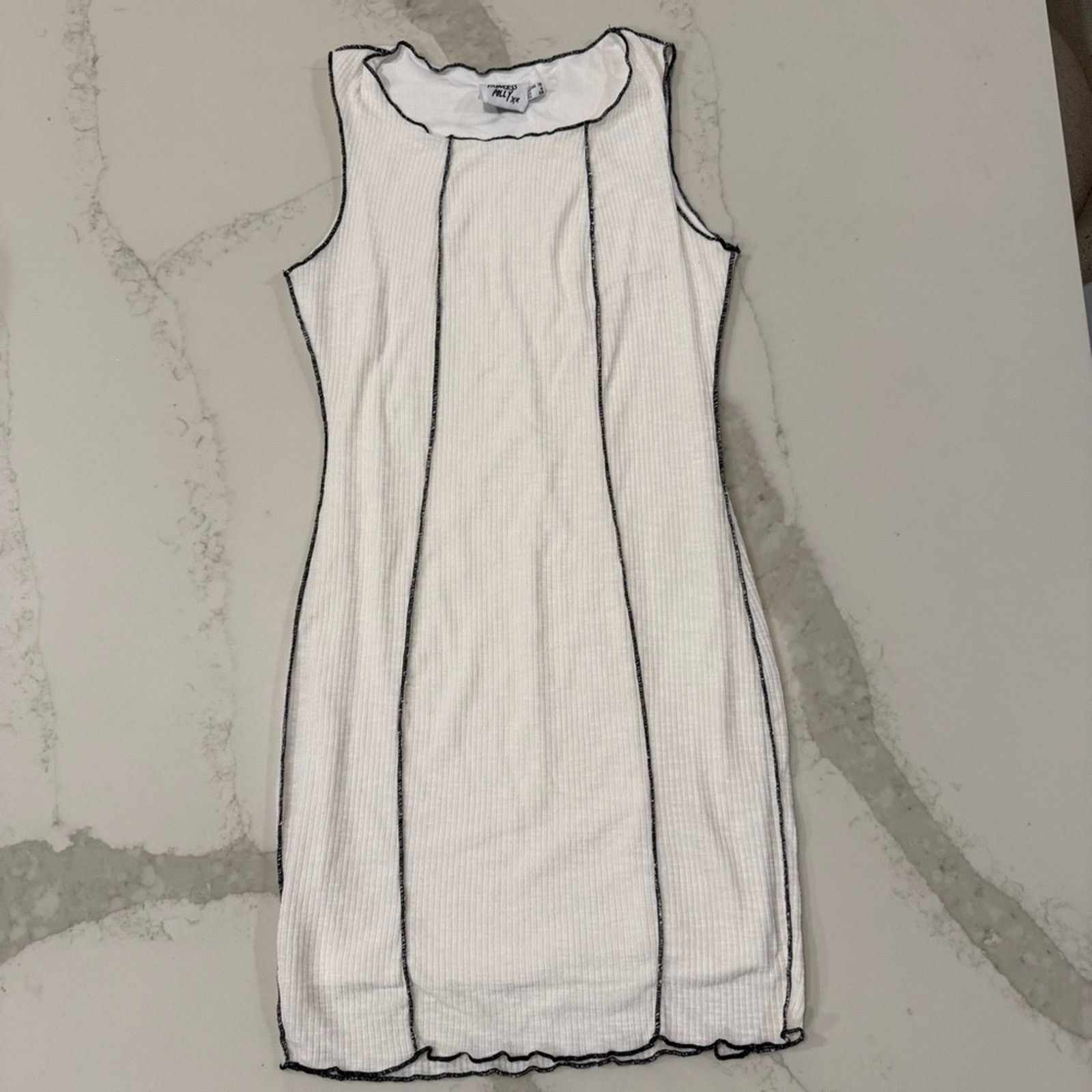 PRINCESS POLLY Princess Polly Ribbed Knit Sleeveless Mini Dress Women’s 6 Size M / US 6-8 / IT 42-44 - 1 Thumbnail