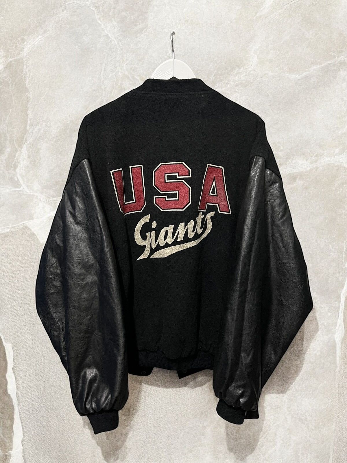 Vintage Vintage USA GIANTS Varsity BOMBER jacket WOOL ma1 Joe Allen Size US XL / EU 56 / 4 - 1 Thumbnail