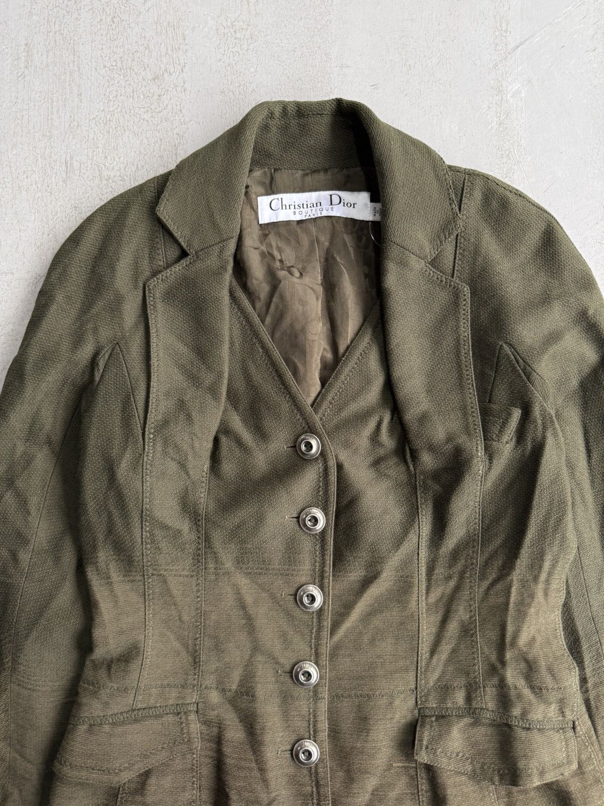 Dior 2000s Dior - Galliano Era Wool Blazer Size XS / US 0-2 / IT 36-38 - 2 Thumbnail