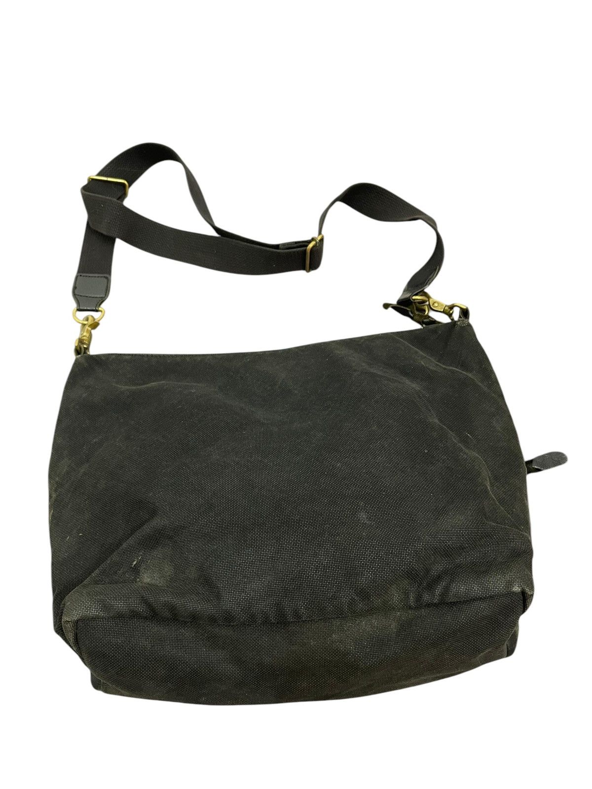 Genuine Leather Leather Cotton Duck Ship Jet Blue Japan Messenger Bag 1🟩8 Size ONE SIZE - 12 Thumbnail