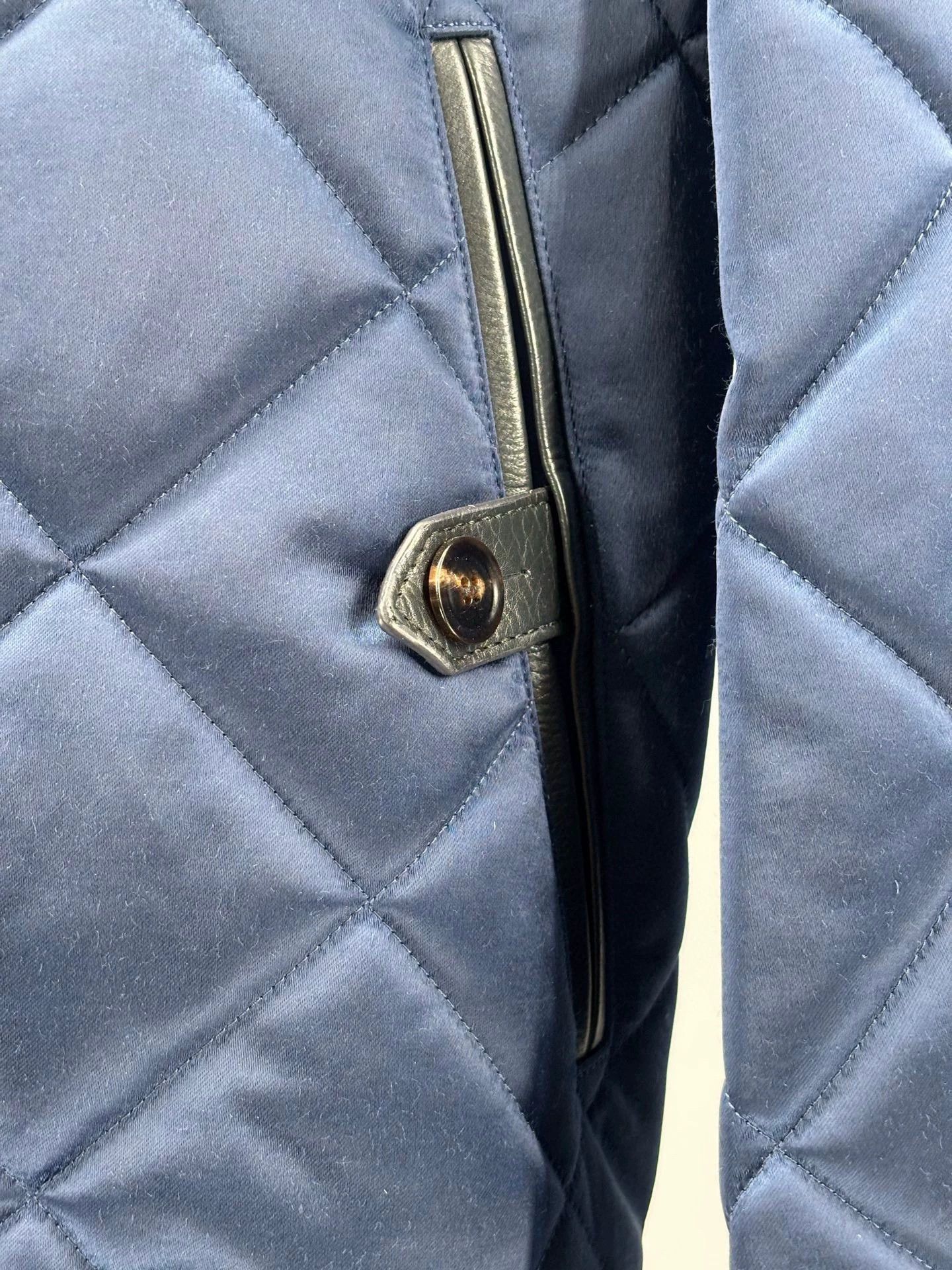 Tom Ford tom ford men's blue quilted jacket Size US M / EU 48-50 / 2 - 2 Thumbnail