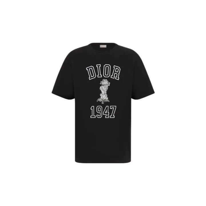 Dior Dior Dior Black Short Sleeve T-Shirt with Print 0079-2507 Size US S / EU 44-46 / 1 - 1 Thumbnail