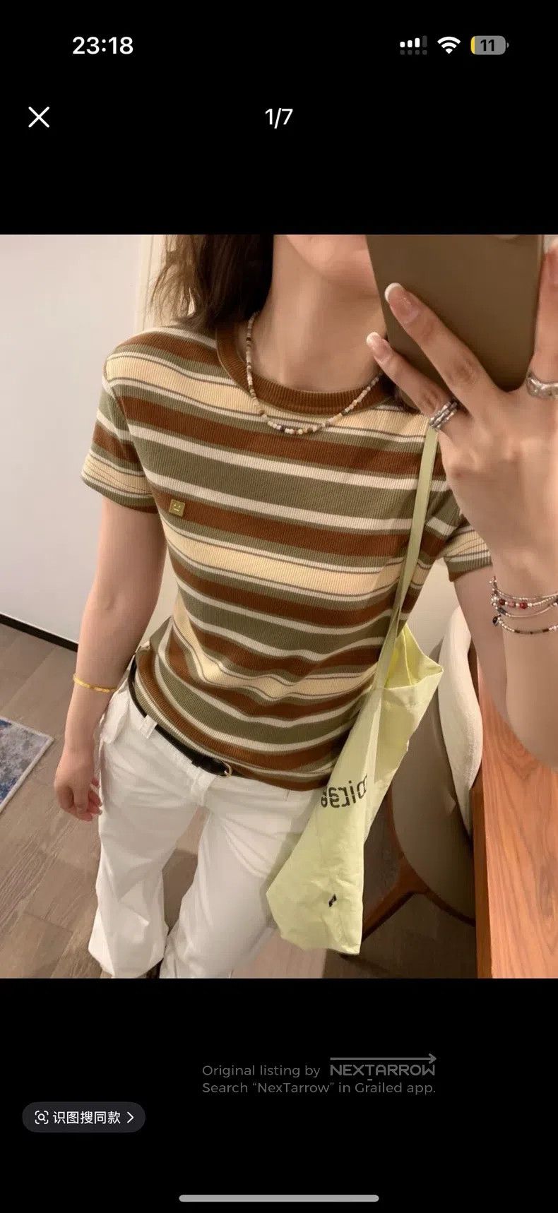Acne Studios Acne Studios Striped T-Shirt Size XS / US 0-2 / IT 36-38 - 2 Thumbnail