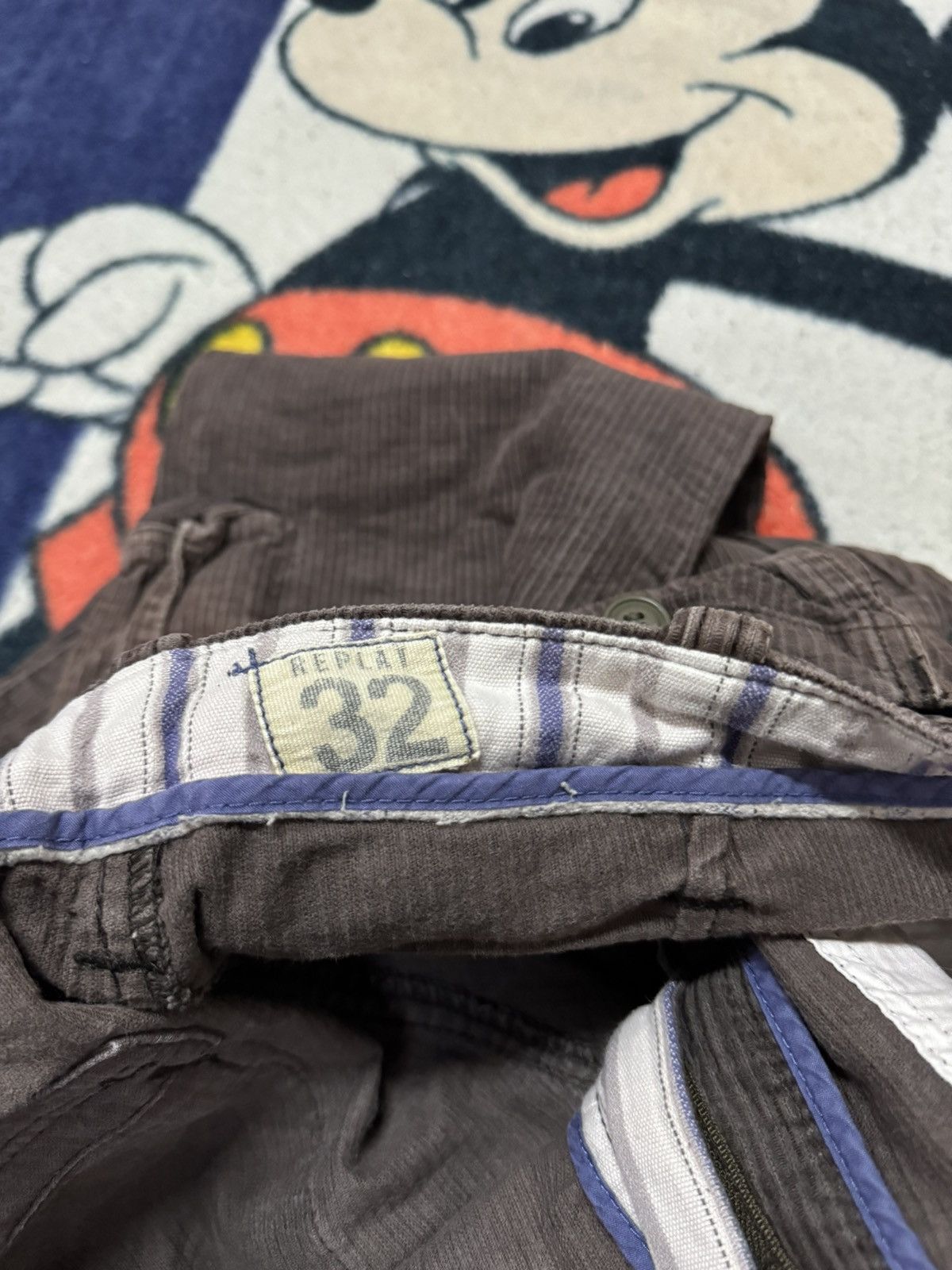 REPLAY CORDUROY CARGO PANTS
