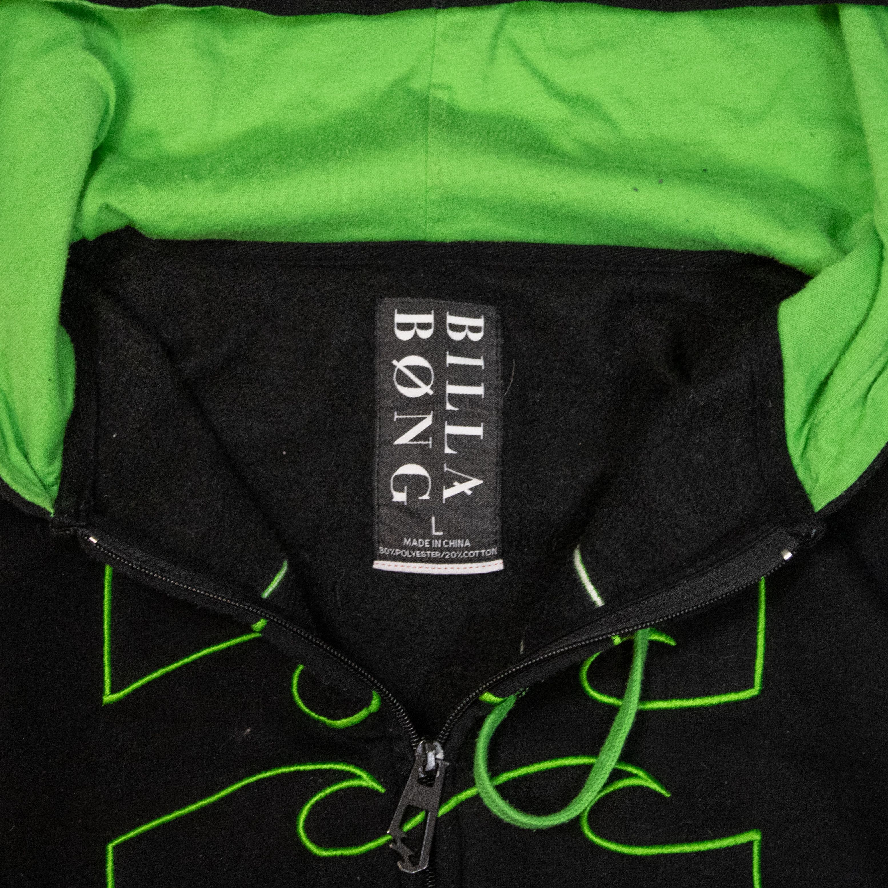 Billabong Y2K 2000's 00's Billabong Black Surfwear Zip Black Hoodie Size US M / EU 48-50 / 2 - 6 Thumbnail