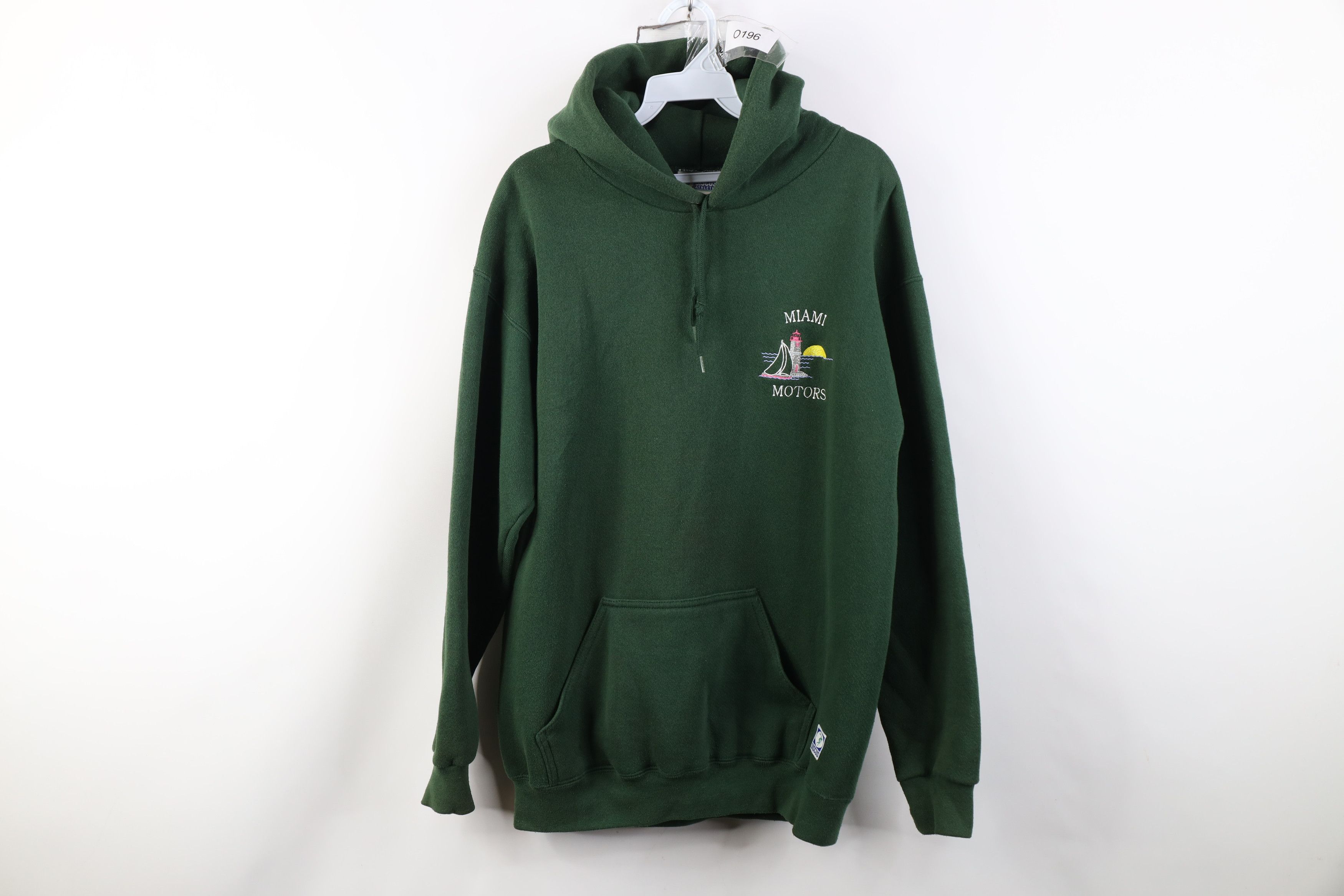 Vintage Vintage 90s Miami Motors Sailboat Boating Hoodie Sweatshirt Size US M / EU 48-50 / 2 - 1 Thumbnail