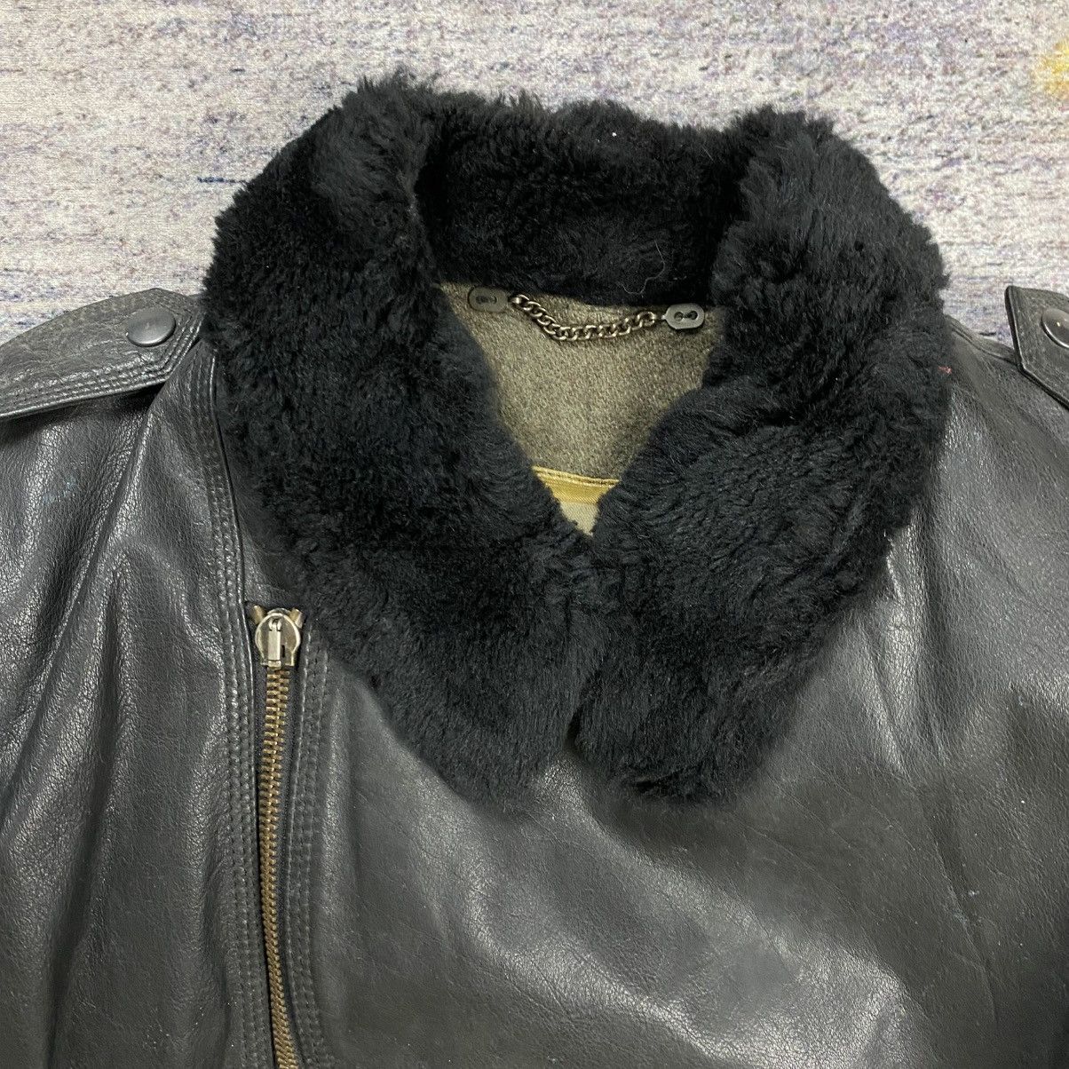 Emporio Armani Vintage runway leather armani bikers leather jacket Size US S / EU 44-46 / 1 - 6 Thumbnail