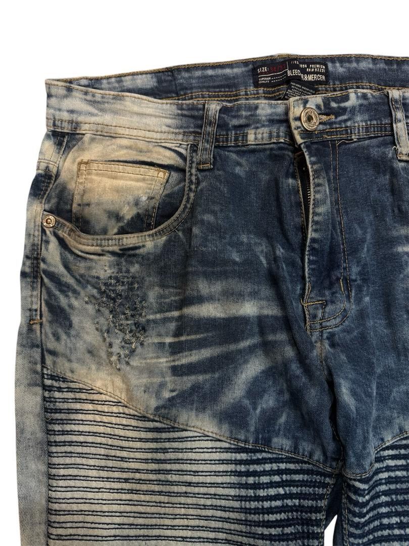 Japanese Brand bleecker&mercer denim faded wash style jeans Size US 34 / EU 50 - 6 Thumbnail