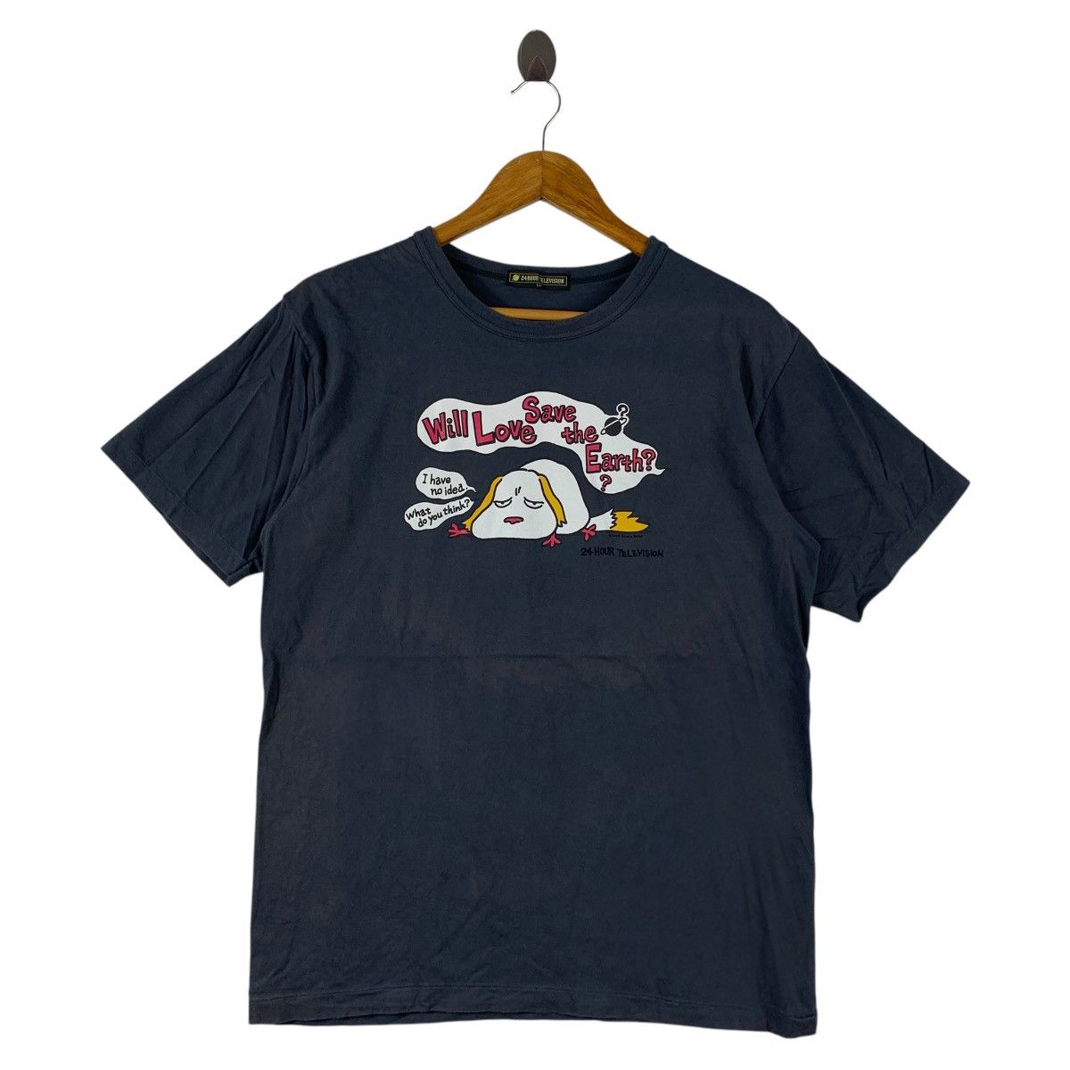 Anime × Japanese Brand 24 HOURS TELEVISION X STUDIO GHIBLI black tee Size US XL / EU 56 / 4 - 1 Thumbnail