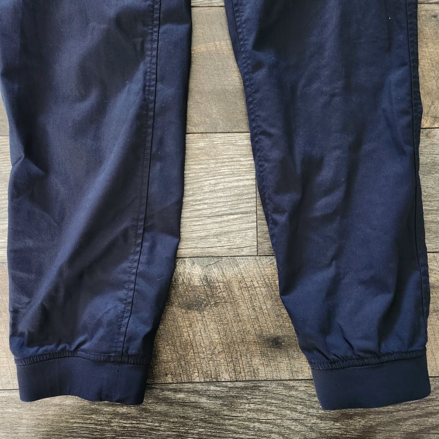 Vintage Kit and Ace Slim Commute Pants Men 29x29 Cuffed Ankle Navy Blue Chino Slim Size US 29 - 2 Thumbnail