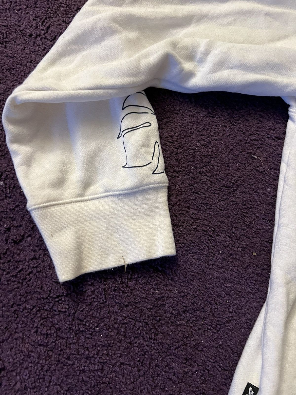 Nike × Vintage Nike Sb White Shell Hoodie Size US L / EU 52-54 / 3 - 6 Thumbnail