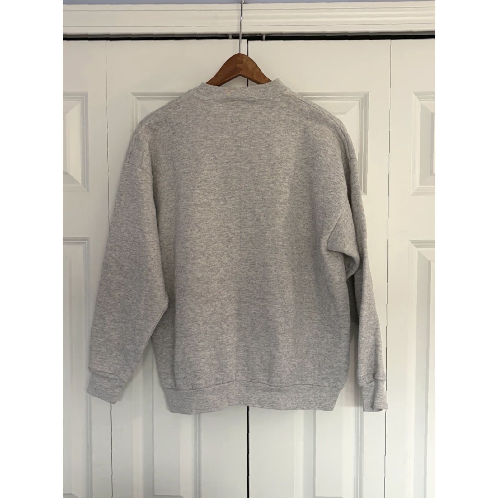 Tultex VINTAGE Tultex Yellowstone Crewneck Pullover Sweatshirt White Heather Large Unisex Adults Crew Neck Long Sleeve Fleece Shirt/Top Size US L / EU 52-54 / 3 - 2 Thumbnail