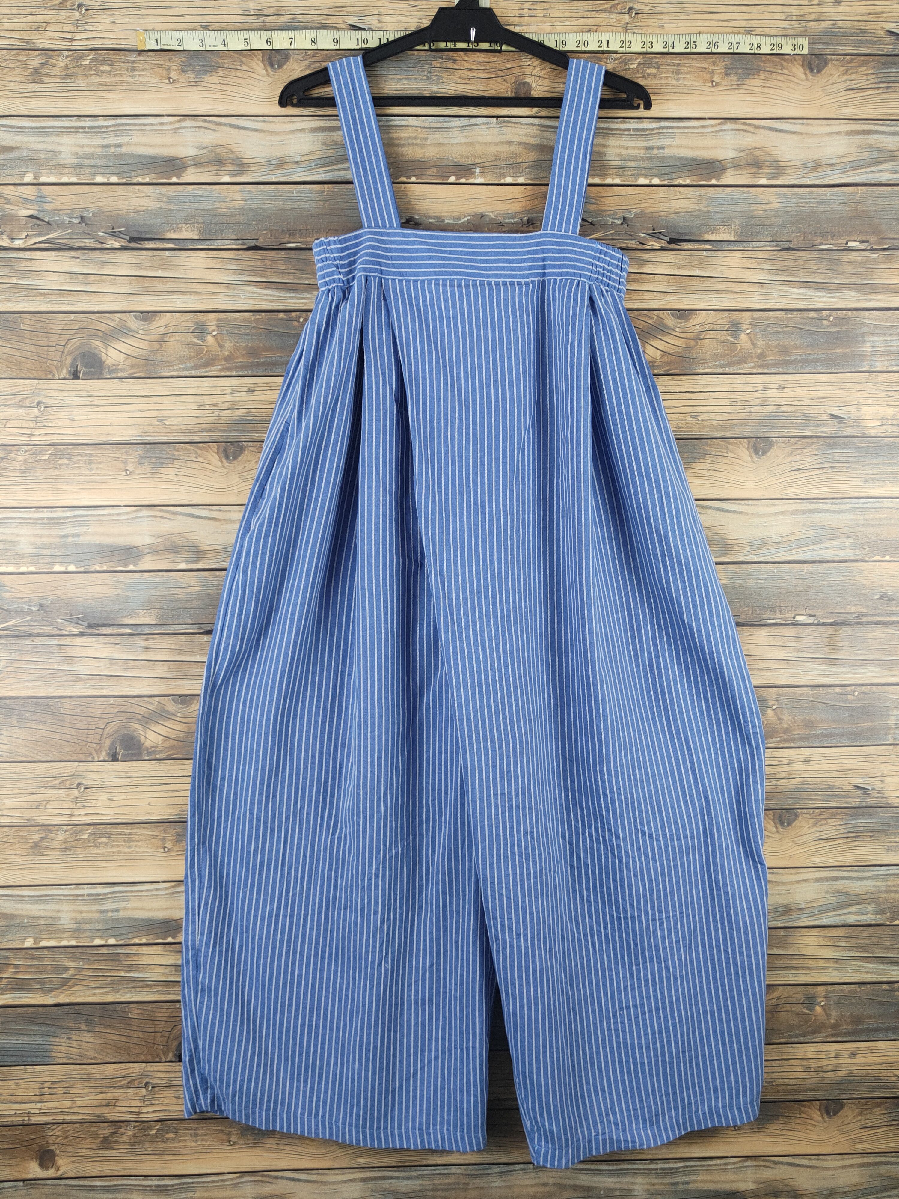 Japanese Brand × Vintage Avant Garde Fashion by F&T Blue Jumpsuits Size 42" / US 20 - 1 Thumbnail
