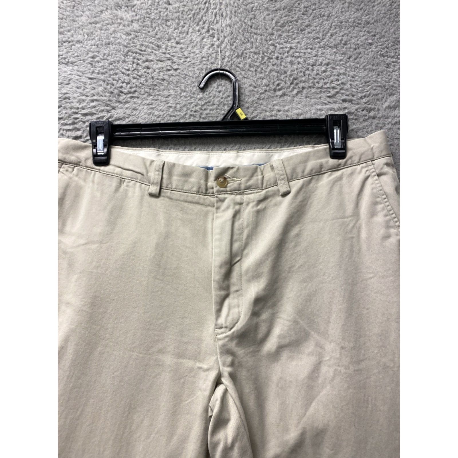 VINTAGE Polo Ralph Lauren Chino Pants Men 36 Regular Light Tan 34in Inseam Post-90s Preppy USA Mens