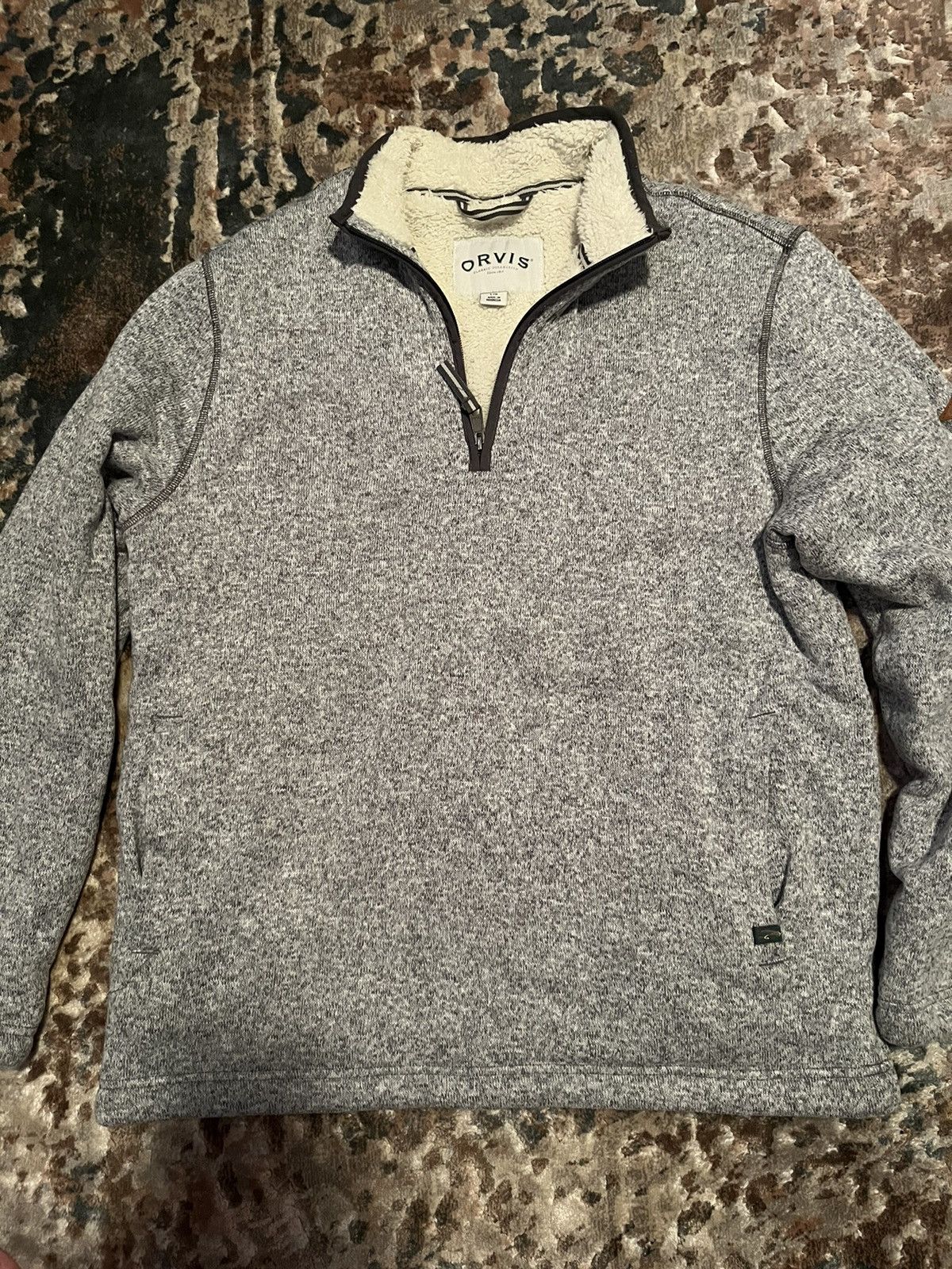 Orvis Gray Orvis Quarterzip Sweater Size US L / EU 52-54 / 3 - 1 Thumbnail