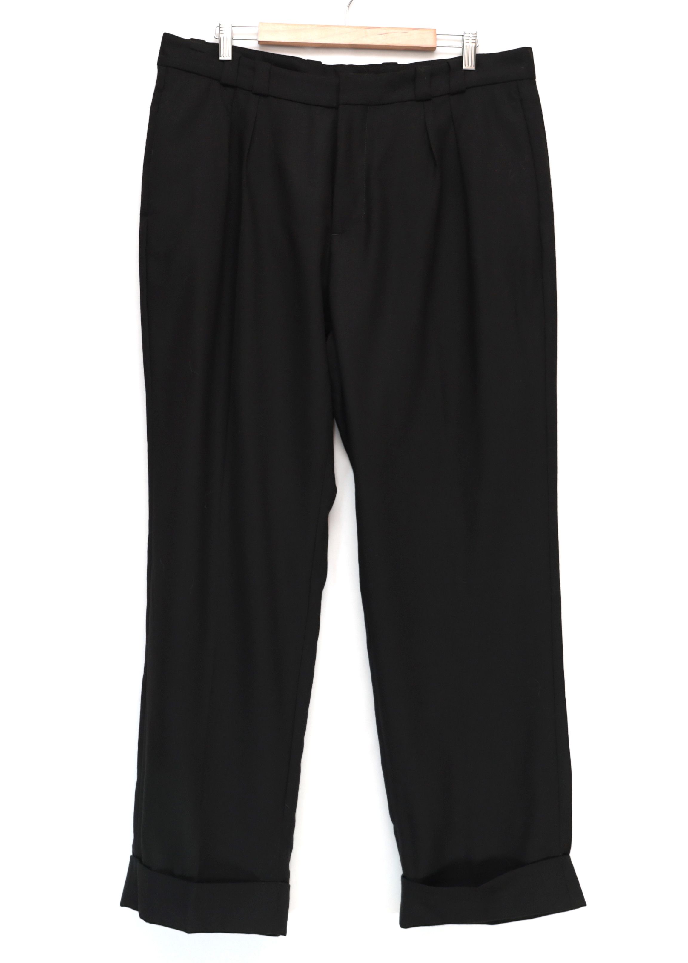 Other Revived Pence Pants Black Wool Trousers Mens size 54 Size US 38 / EU 54 - 1 Thumbnail