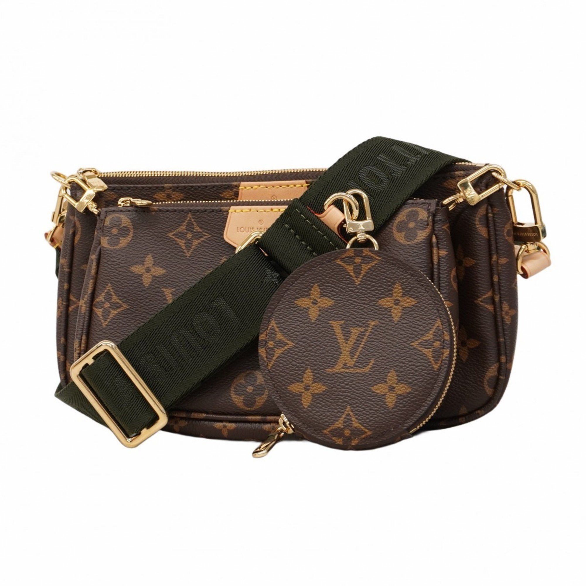 Louis Vuitton Shoulder Bag Monogram Multi Pochette Accessoires M44813 Khaki Brown Women's