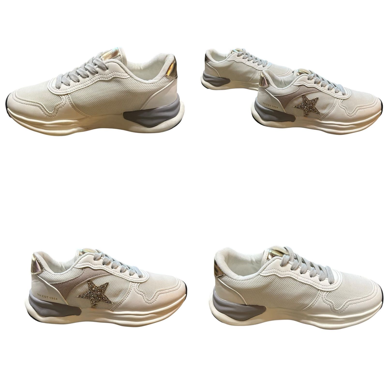 Vintage Havana VINTAGE Vintage Havana VH EST 1954 Cloud White Gold Multi Glittery Star Sneakers Women 8 Size US 8 / IT 38 - 8 Thumbnail