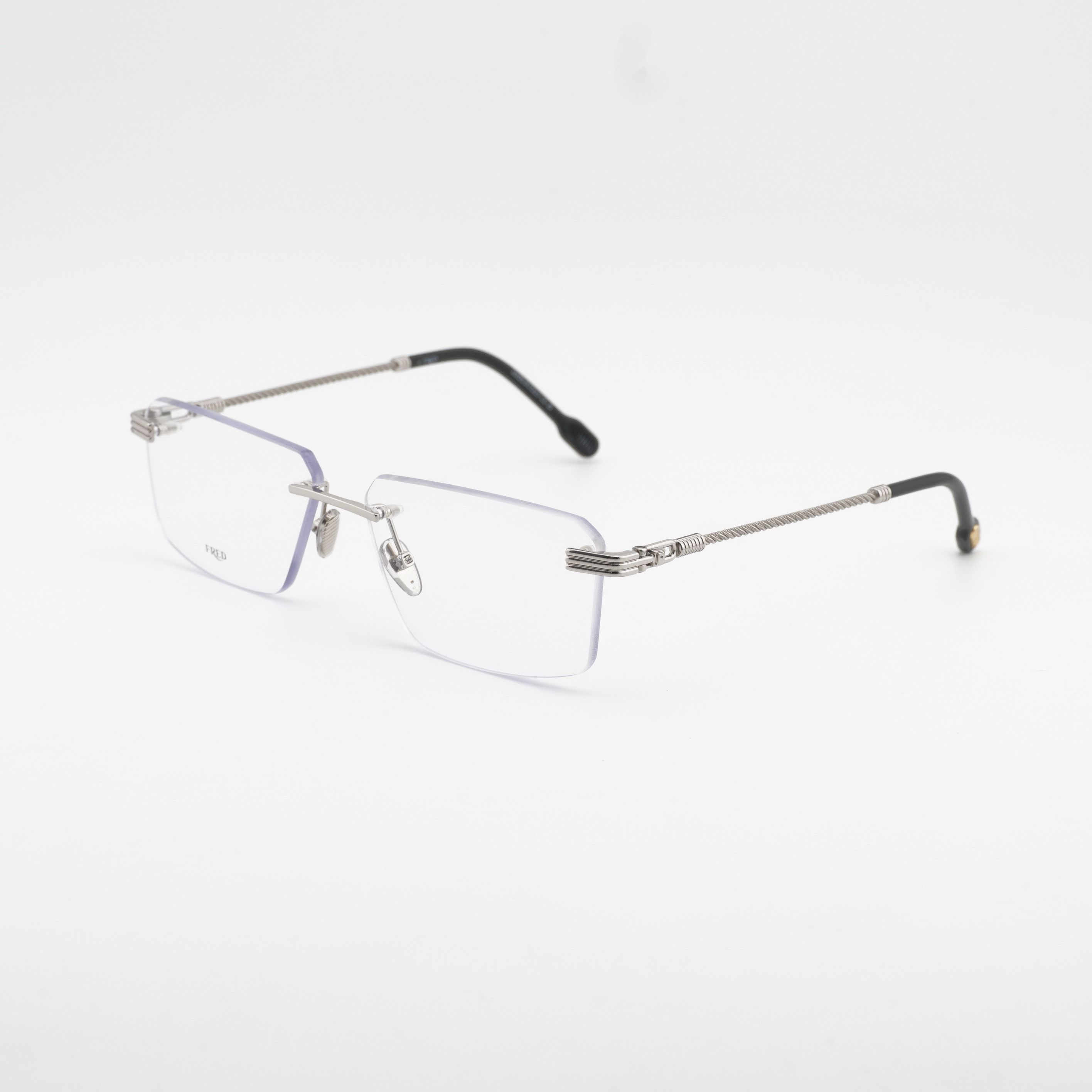 FRED Fred FG50032F 016 Rimless Eyeglasses Palladium 58mm Rectangl Size ONE SIZE - 1 Thumbnail