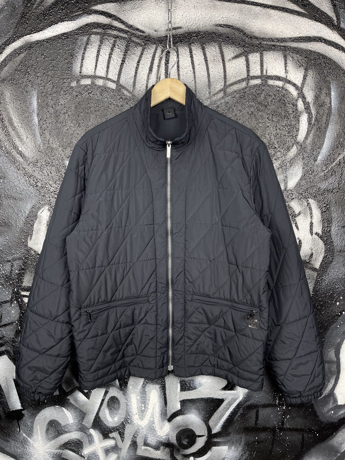 Ermenegildo Zegna Ermenegildo Zegna Sport Vintage Navy Blue Quilted Jacket Size M Size US M / EU 48-50 / 2 - 3 Thumbnail