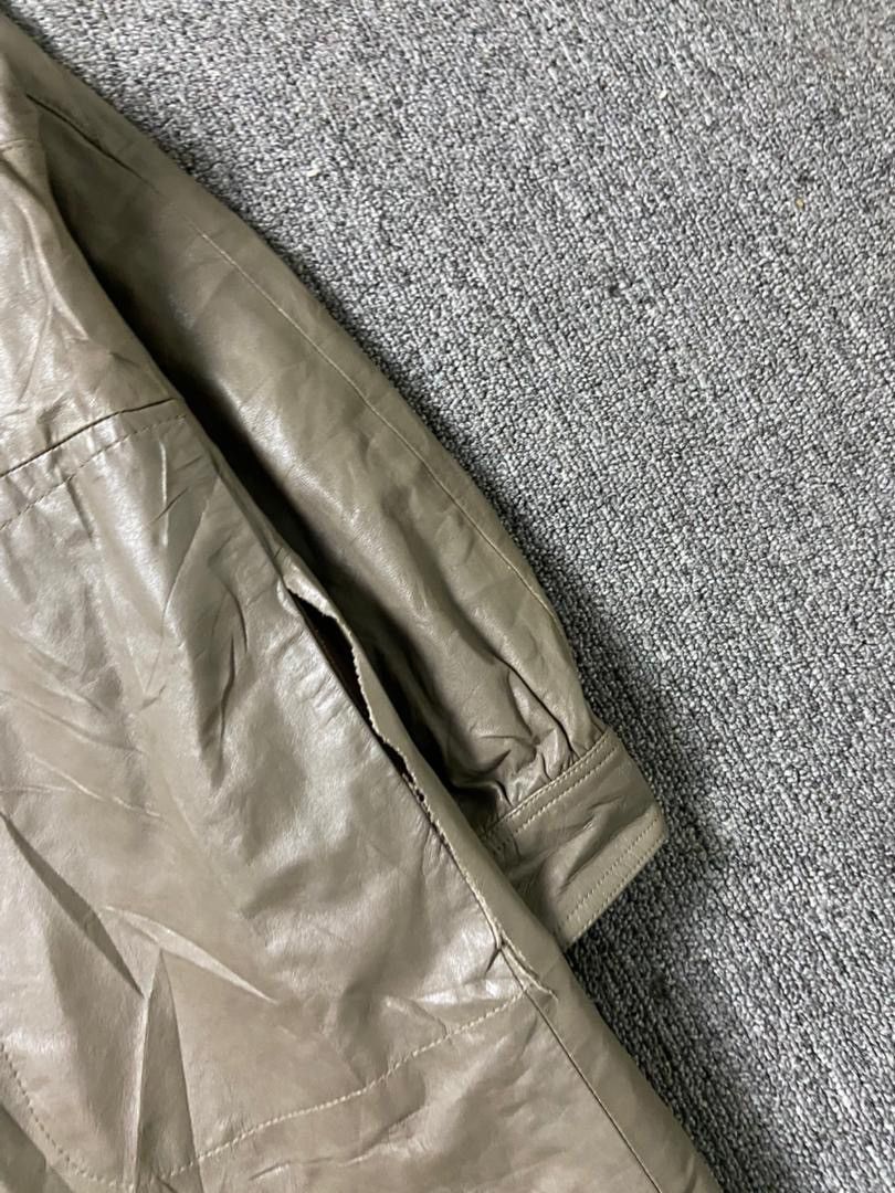 Japanese Brand Leatherin Brand Leather Jacket with Fur Collar (188) Size US M / EU 48-50 / 2 - 10 Thumbnail