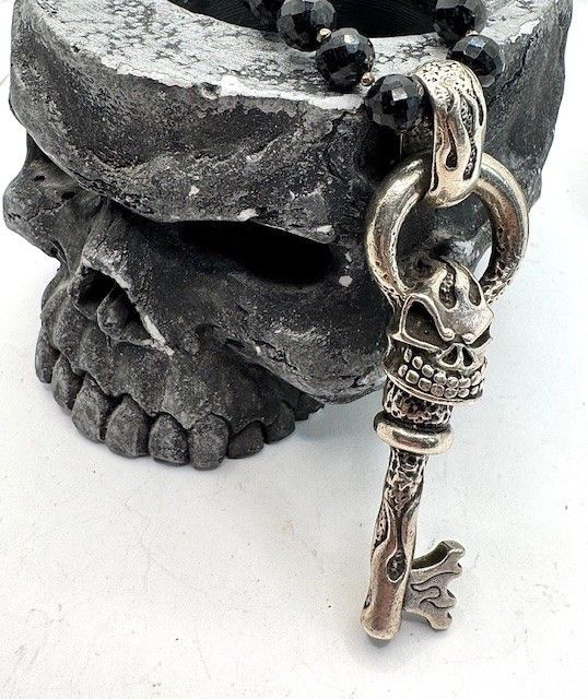 Other Starlingear Flaming Skeleton Key Sterling Silver Necklace Size ONE SIZE - 6 Thumbnail