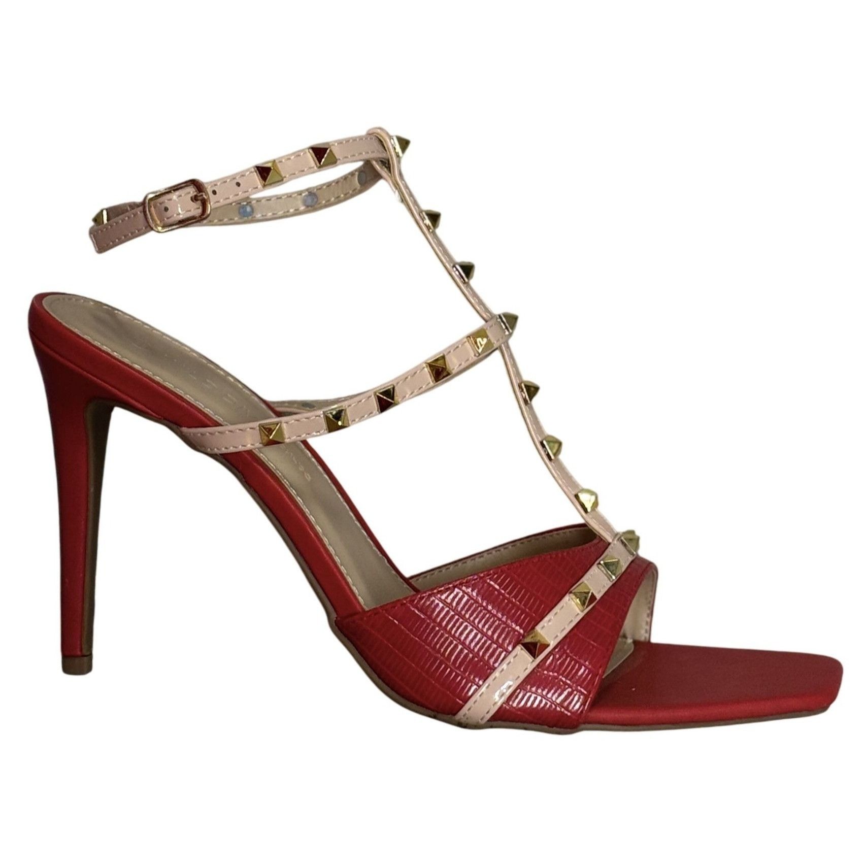 Other WILD DIVA / Lacey-28 / Red / Strappy / High Hee l/ Sandals W Size US 10 / IT 40 - 1 Thumbnail