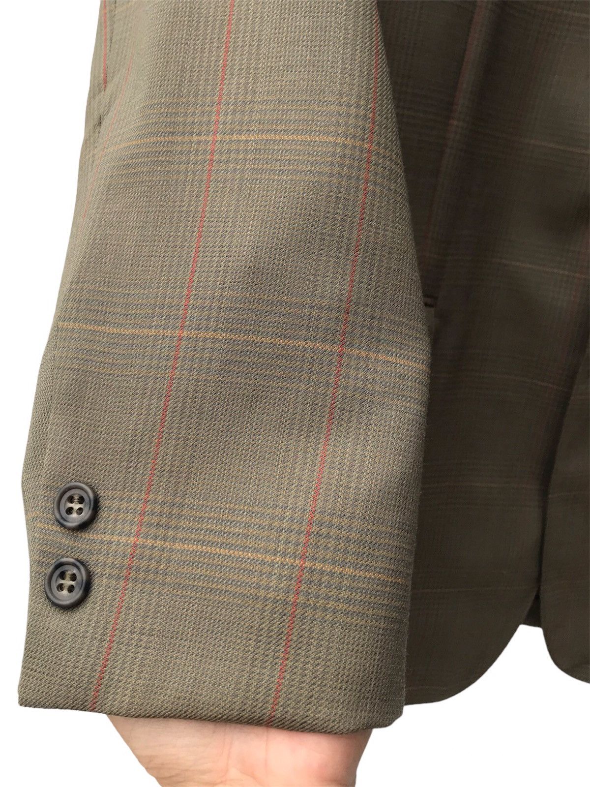 Hardy Amies × Vintage Vintage Hardy Amies Plaid Wool Blazer Size US S / EU 44-46 / 1 - 7 Thumbnail