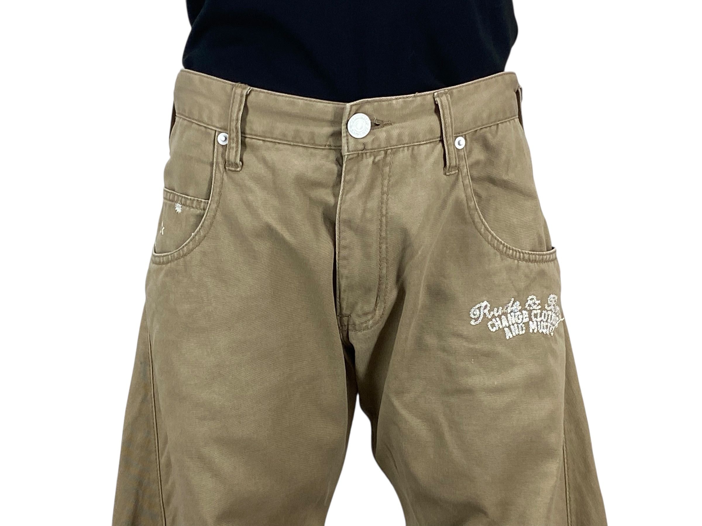 Japanese Brand Rimaster Pants Printed Loose Pants Size US 31 - 2 Thumbnail