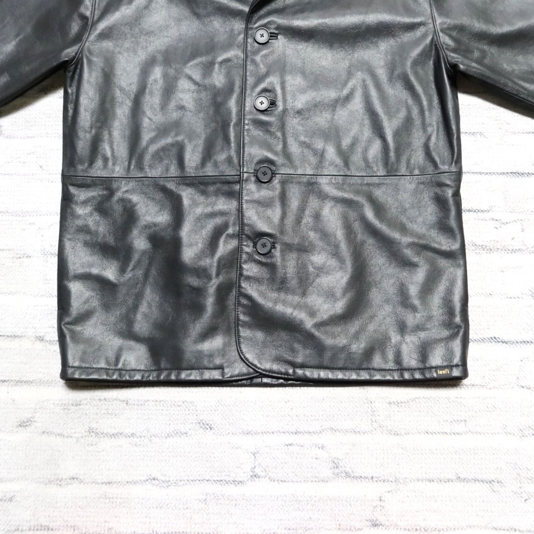 Levi's Levi's Leather Trench Coat Jacket Mens Size S Black Sample Size US S / EU 44-46 / 1 - 3 Thumbnail