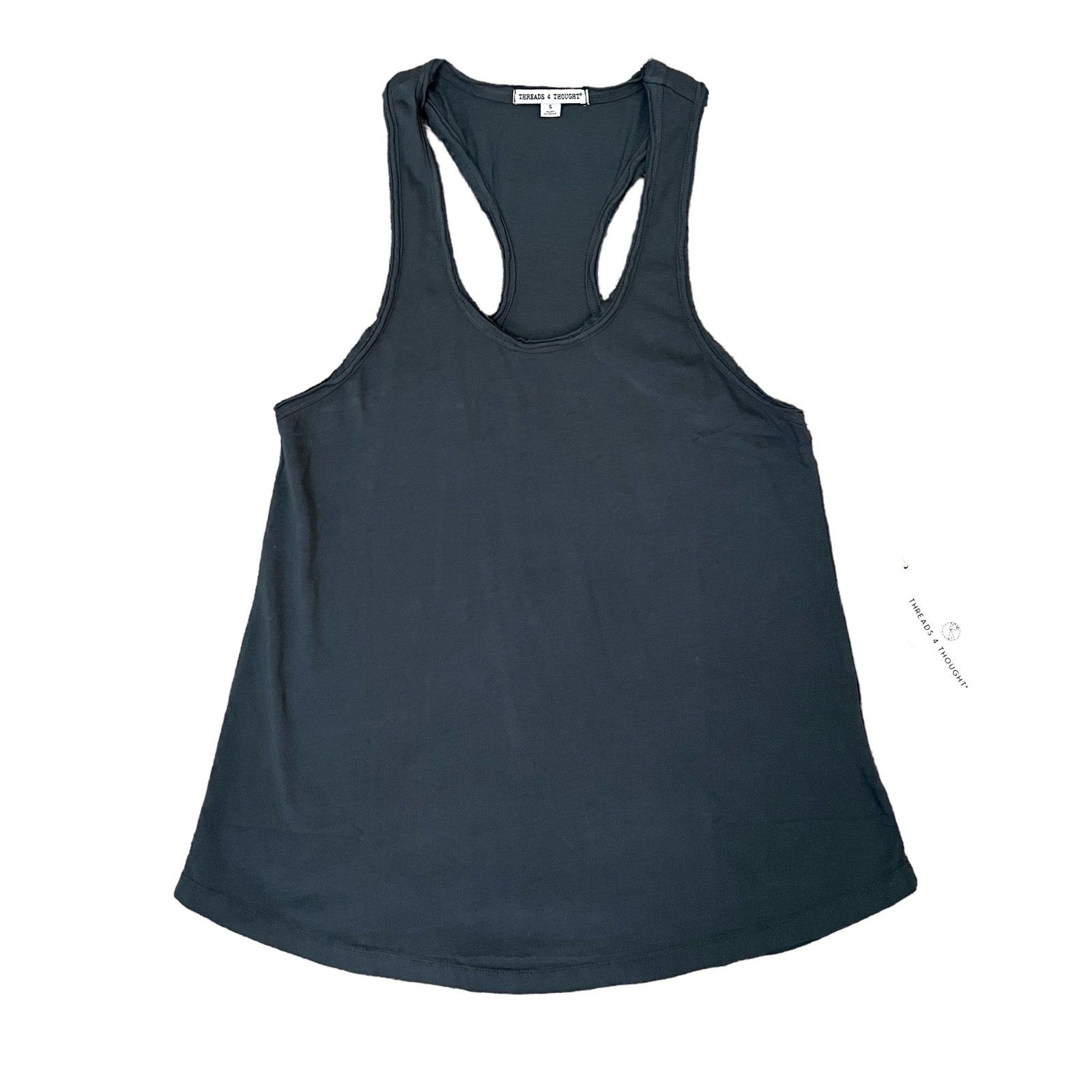 Threads 4 Thought T4T Namaste Tank - Racerback Raw Edge Soft Organic Cotton Size S / US 4 / IT 40 - 8 Thumbnail