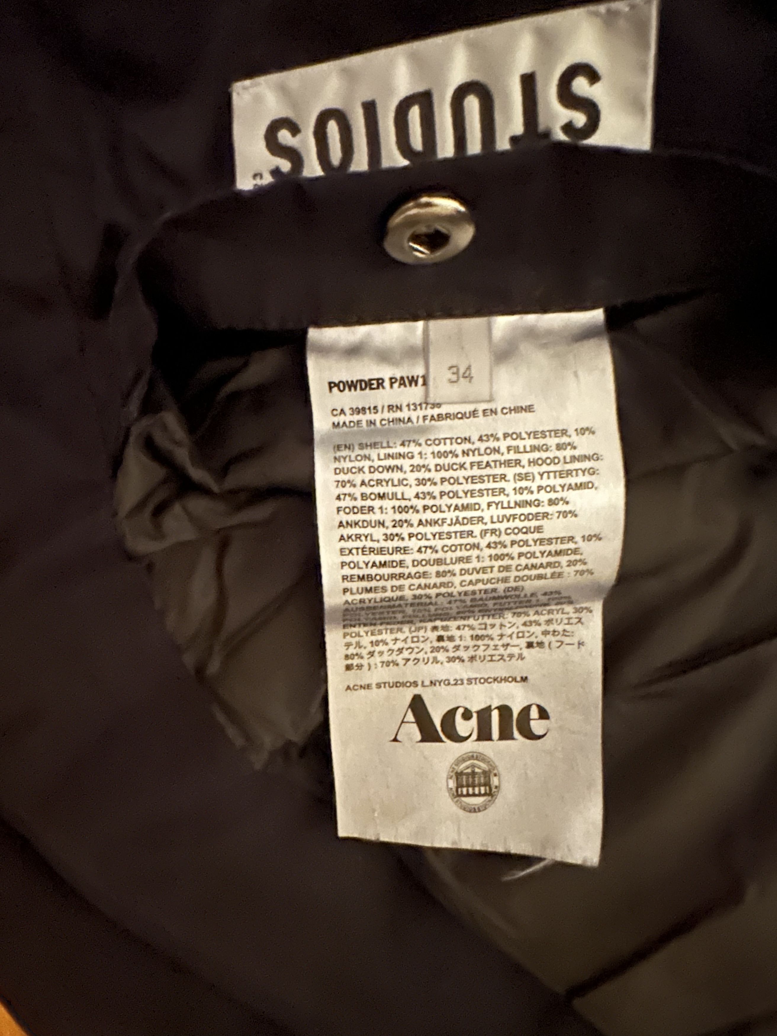 Acne Studios Acne Studios Puffer Down Jacket Parka Coat Powder Paw13 Size XS / US 0-2 / IT 36-38 - 4 Thumbnail