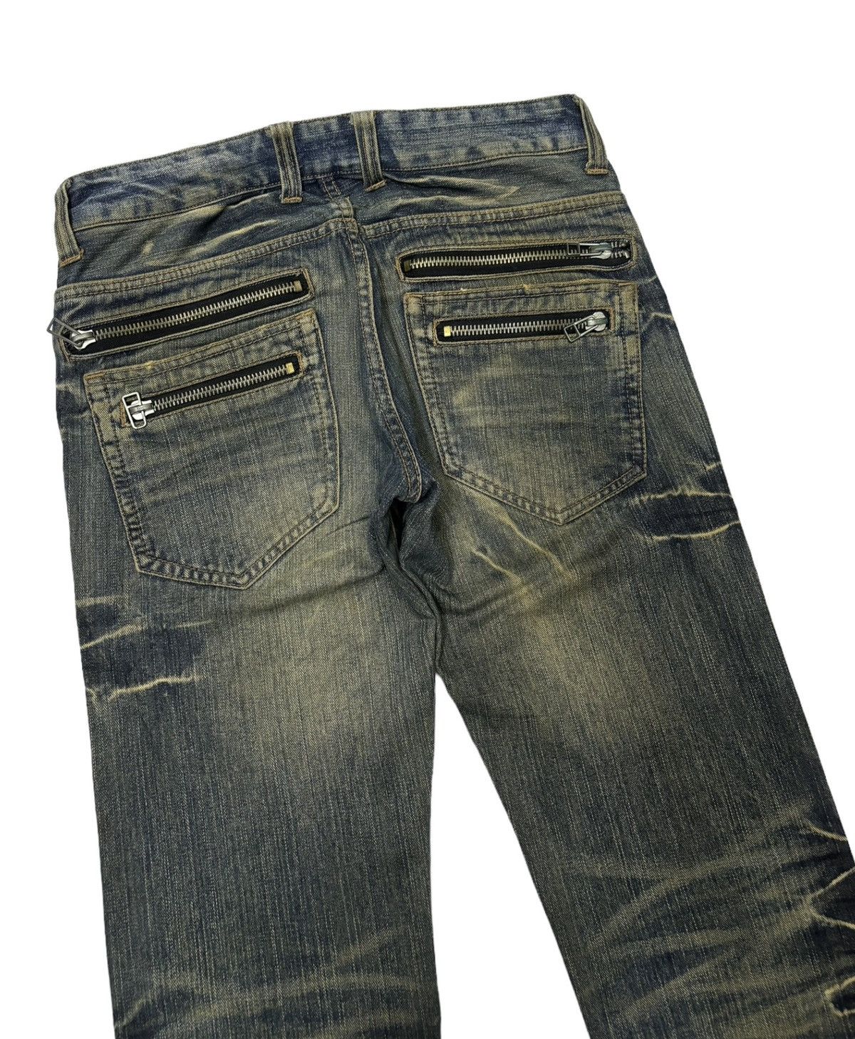 Hysteric Glamour × If Six Was Nine × Japanese Brand ROOT THREE STYLE DISTRESSED PUNK STYLE DENIM PANTS JEANS Size US 32 / EU 48 - 7 Thumbnail