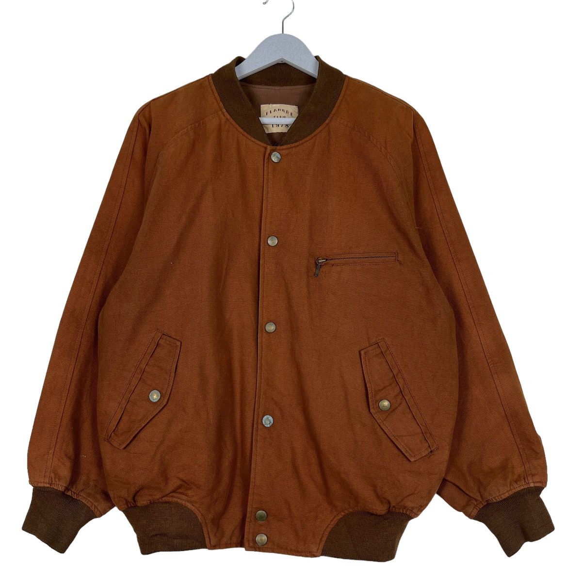 Japanese Brand 🔥 VINTAGE FLANDRE CLUB BOMBER JACKET Size US M / EU 48-50 / 2 - 2 Thumbnail