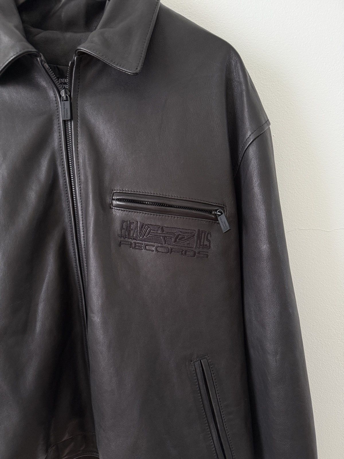 Enfants Riches Deprimes 2022 "Records" Sheep Leather Work Jacket Size US L / EU 52-54 / 3 - 5 Thumbnail