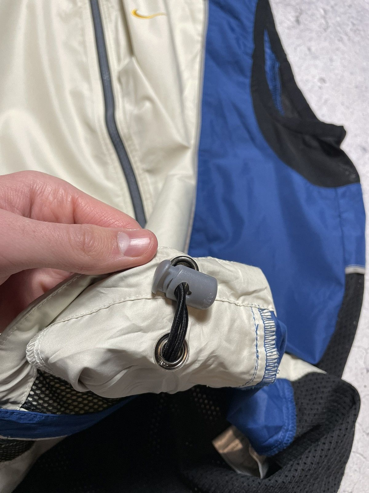 Nike × Vintage Vintage 90's Nylon Nike Drill Swoosh Vest Y2K Size US XL / EU 56 / 4 - 13 Thumbnail