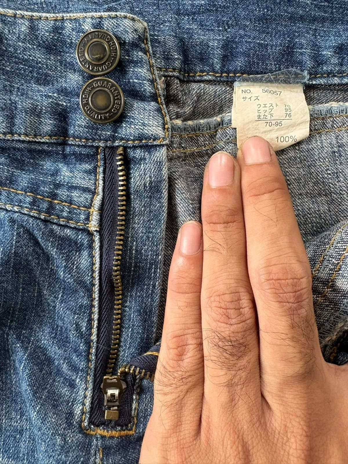 Tornado Mart Vintage Japanese Brand Distressed Patched Flare Jeans Size 32" / US 10 / IT 46 - 8 Thumbnail