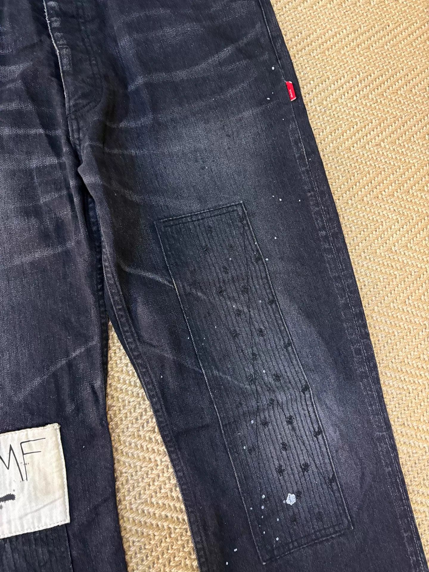 Wtaps Wtaps LAMF 09ss Trash Black Washed Spider Patchwork Jeans L Size US 34 / EU 50 - 4 Thumbnail