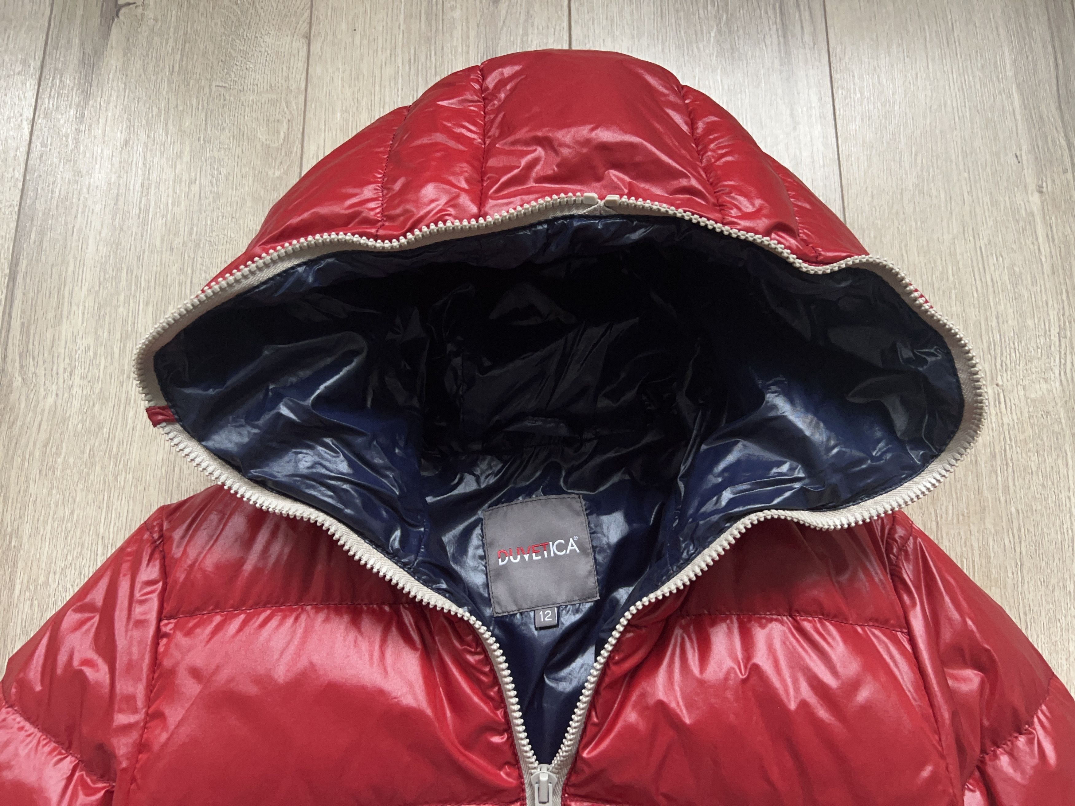 Duvetica Kids Boys Girls Zip Jacket Puffer Hooded Red Size 12 Years Size XXS / US 00 / IT 34 - 2 Thumbnail