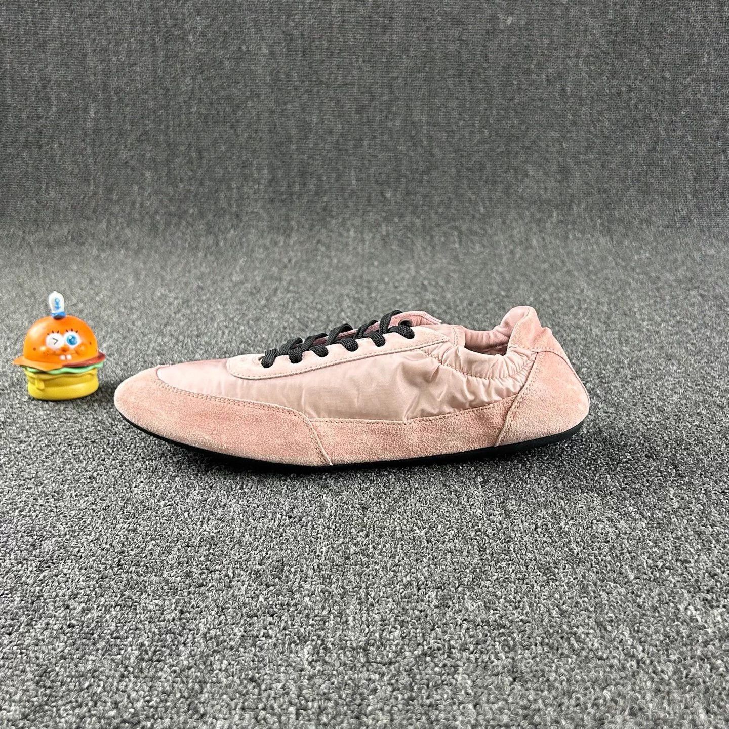 Prada PRADA 25ss Pink Thin Sole Deertrainer 38 Size US 7 / IT 37 - 3 Thumbnail