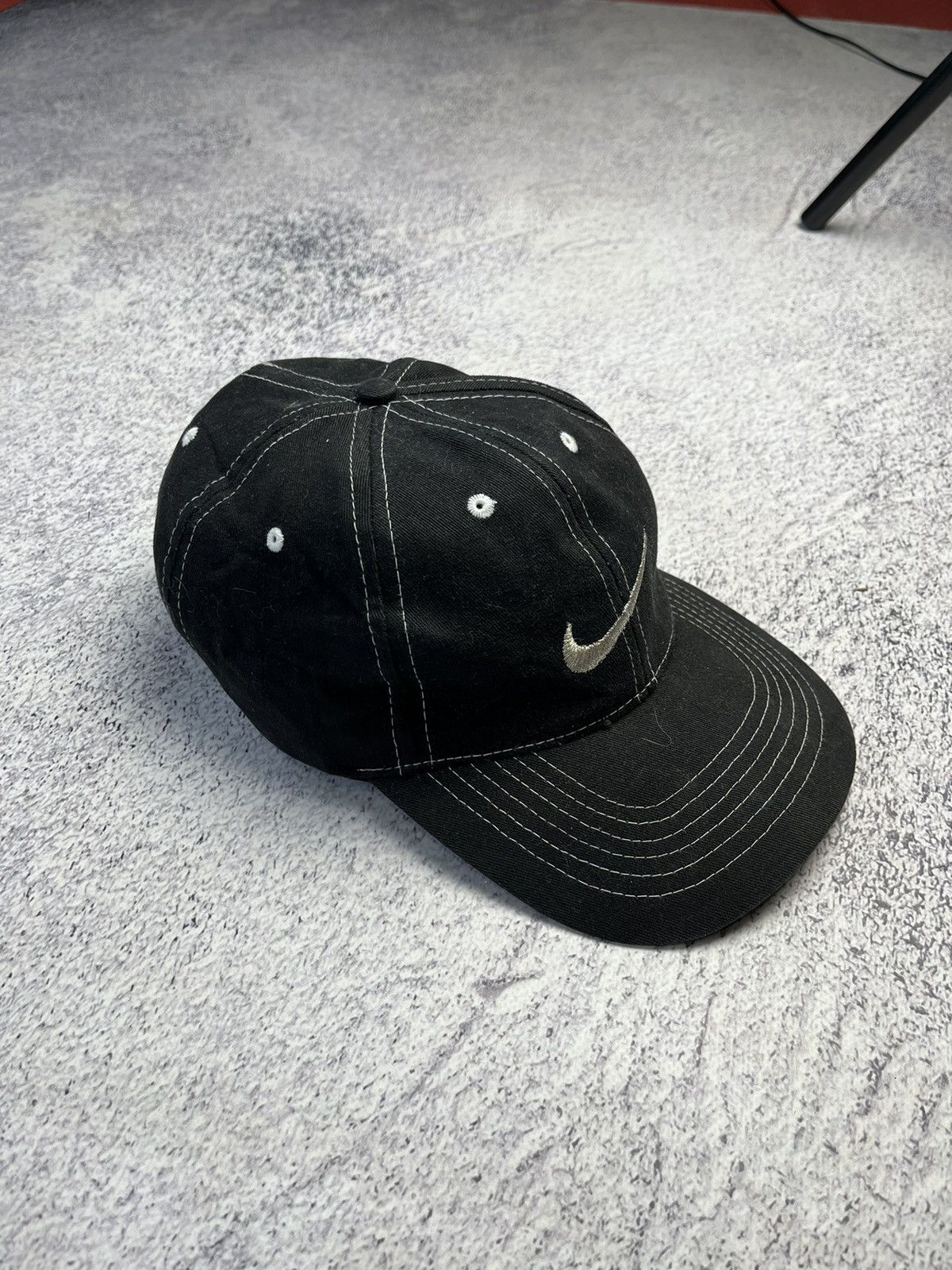 Nike Vintage Nike Cap Hat Small Logo Swoosh One Size Size ONE SIZE - 3 Thumbnail