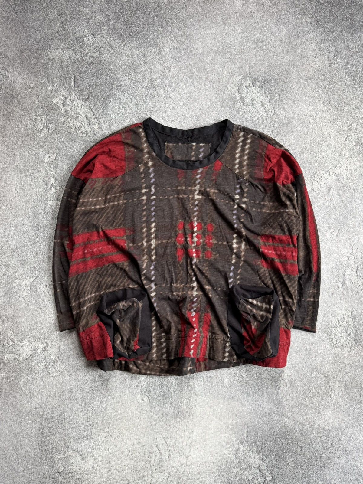 Rundholz Rundholz Multicolor Check Long Sleeve Shirt Pockets Tunic Size L / US 10 / IT 46 - 1 Thumbnail