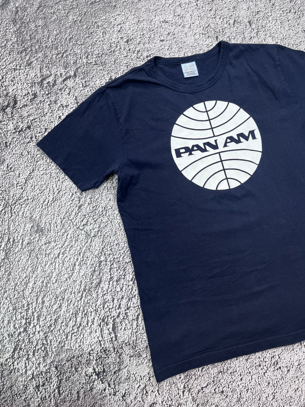 Vintage Vintage Y2K Panam navy logo t shirt size L Size US L / EU 52-54 / 3 - 2 Thumbnail