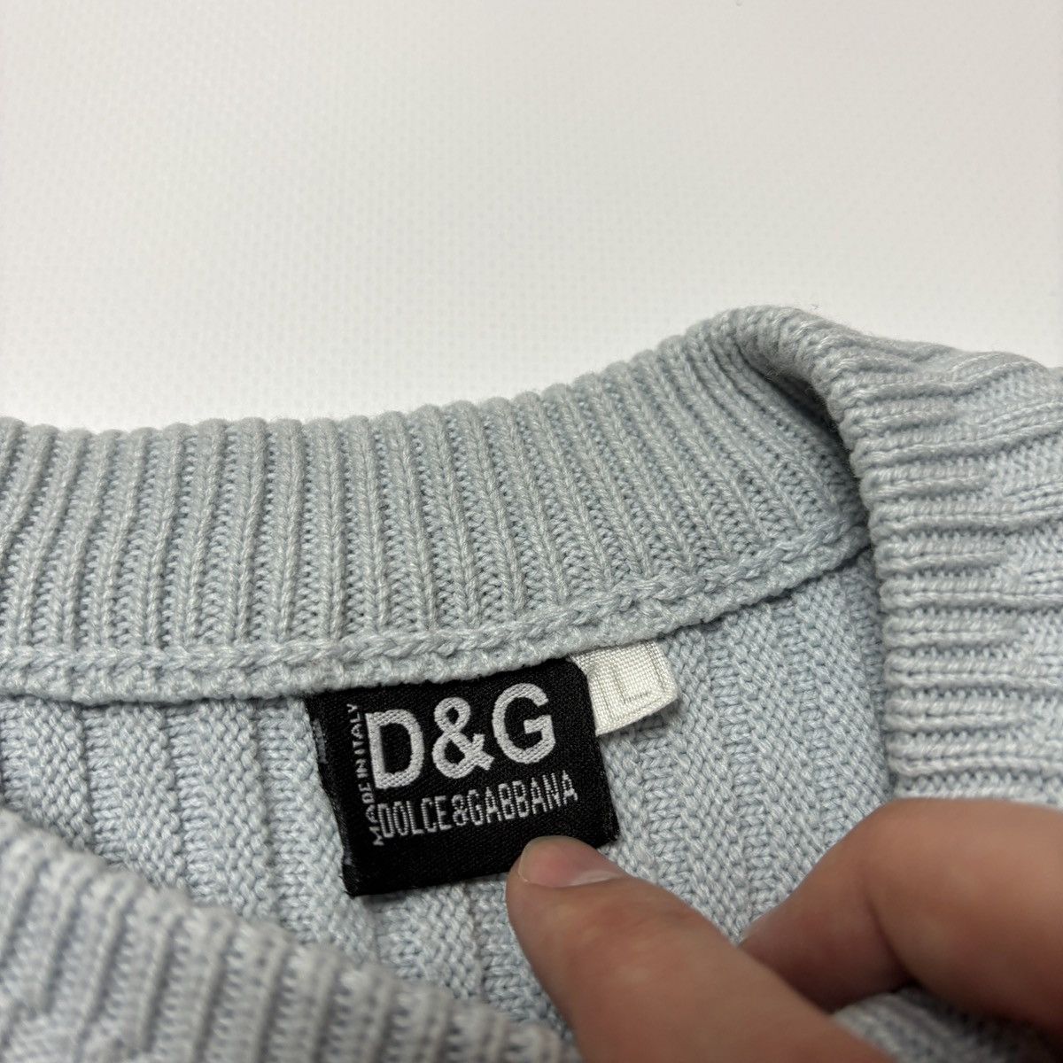 Dolce & Gabbana × If Six Was Nine × Vintage DOLCE GABBANA VINTAGE BOOTLEG KNITED SWEATSHIRT 90s Size US M / EU 48-50 / 2 - 5 Thumbnail