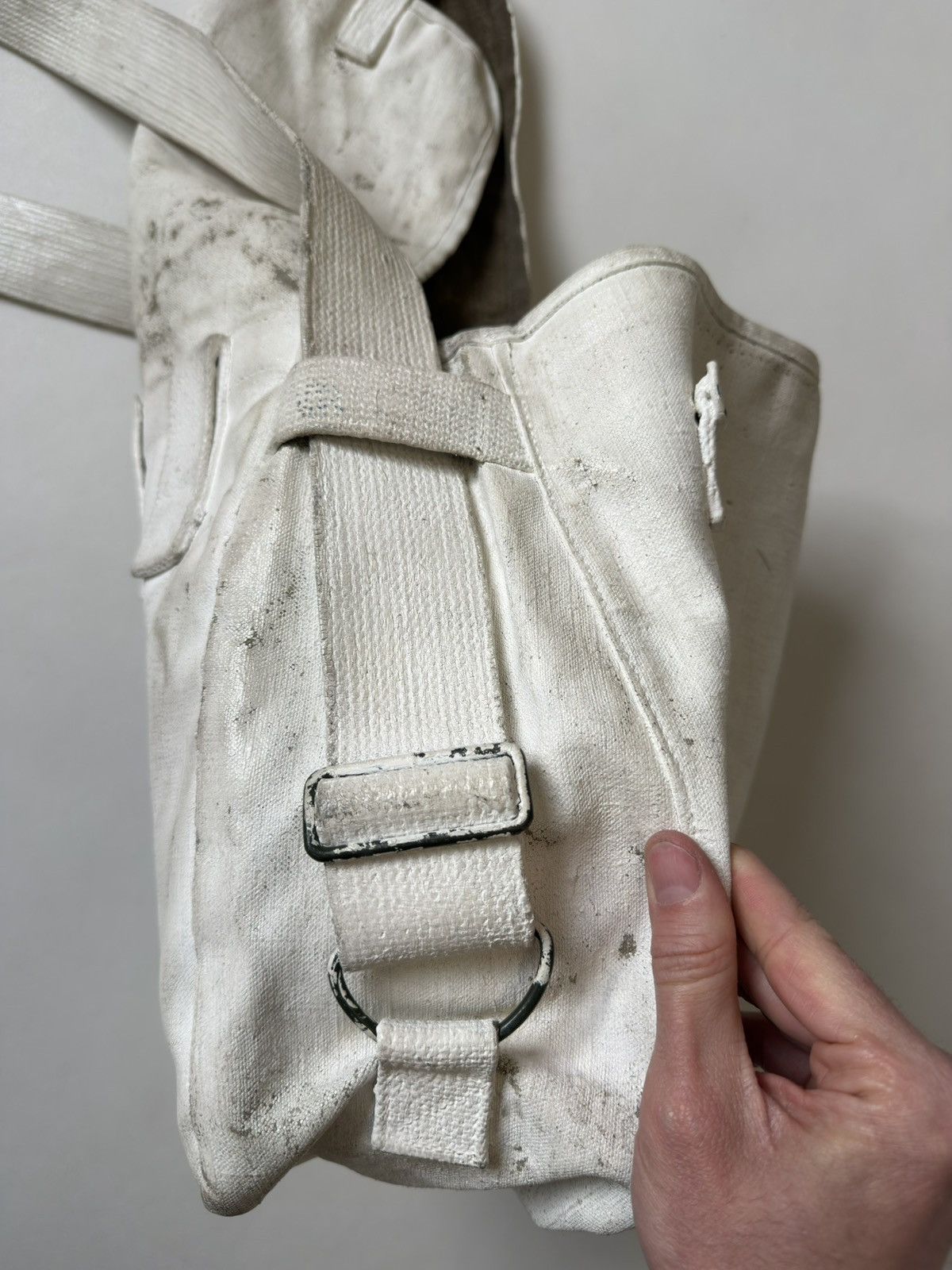 Maison Margiela ⓪ ① ⓪ Artisanal White Painted Army Satchel Size ONE SIZE - 20 Thumbnail