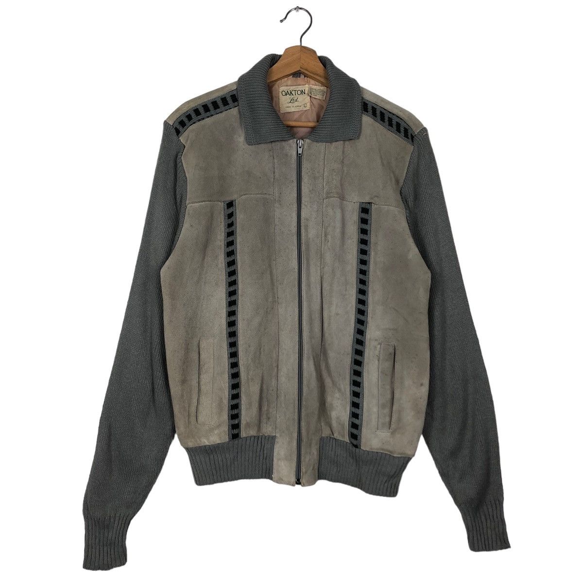 Genuine Leather 🔥90’s Vintage Bomber Genuine Leather Jacket Oakton Japan Size US L / EU 52-54 / 3 - 1 Thumbnail