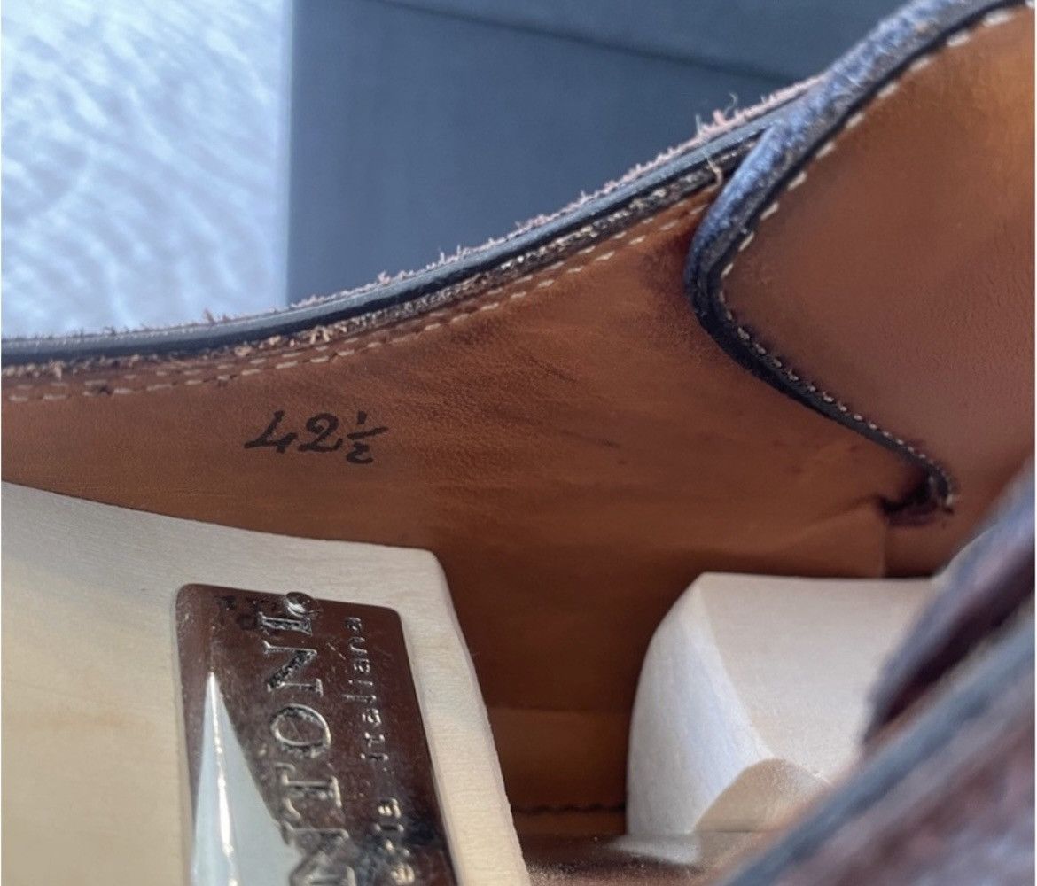 Bontoni Bontoni Brown Leather Derby Shoes Size US 9.5 / EU 42-43 - 6 Thumbnail