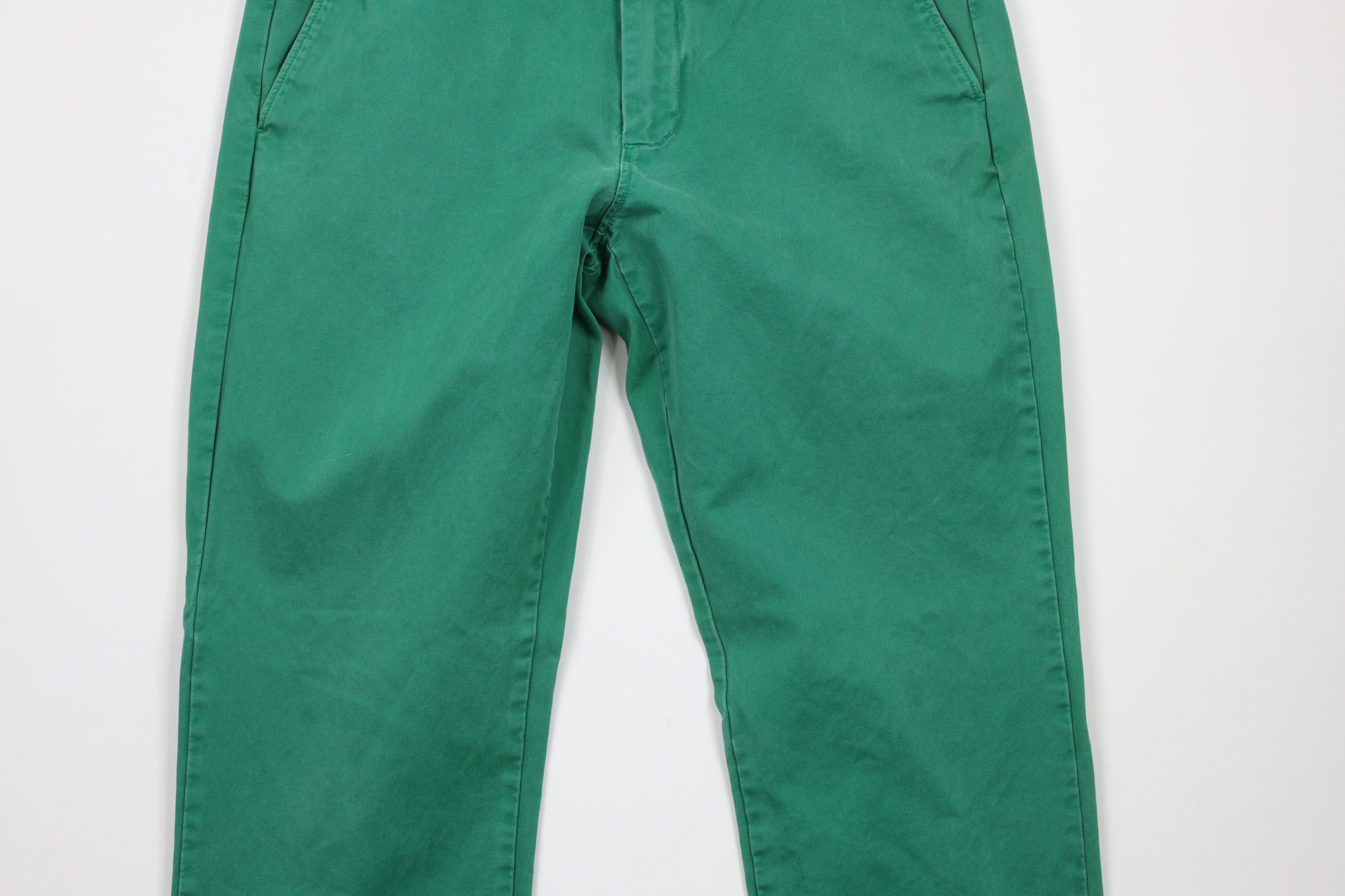 J.Crew × Vintage J Crew Urban Slim Fit Broken In Chino Pants Green Cotton Size US 32 / EU 48 - 3 Thumbnail