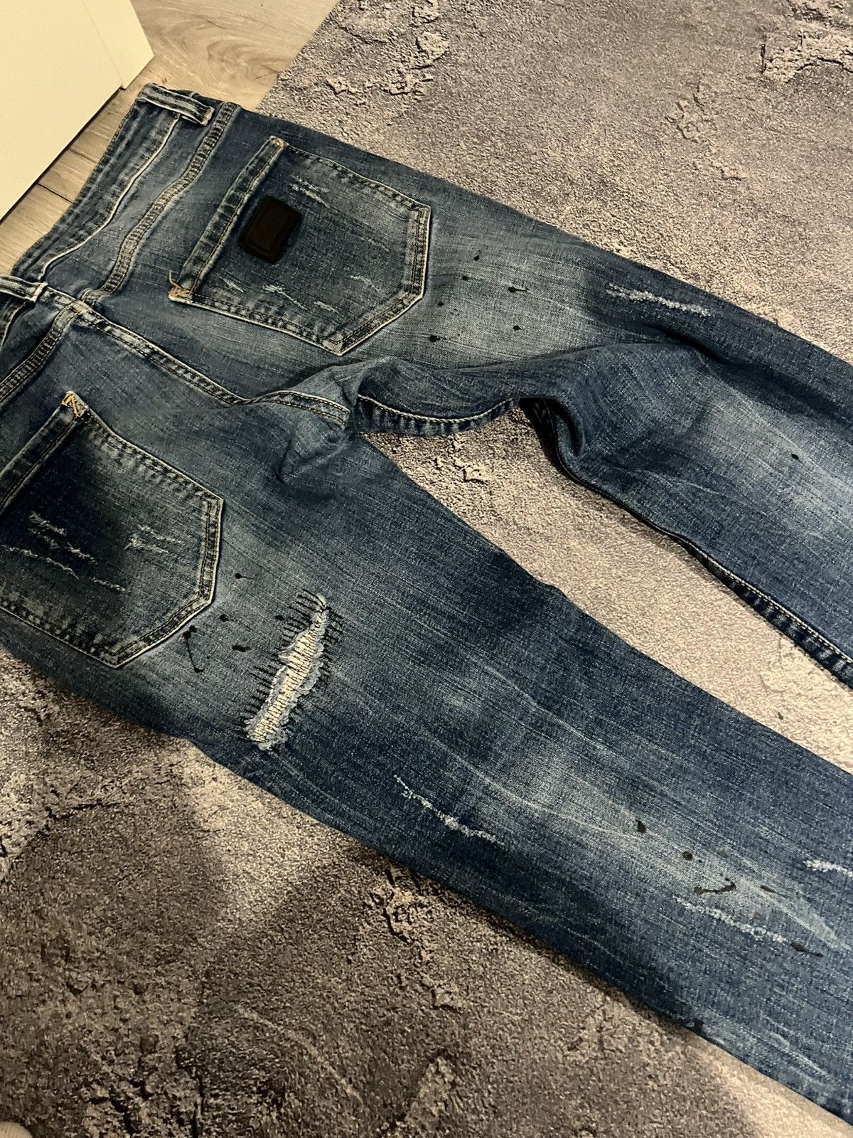 Japanese Brand Vintage Japanese Conceptual Skinny Relaxed Faded Jean Size US 32 / EU 48 - 7 Thumbnail