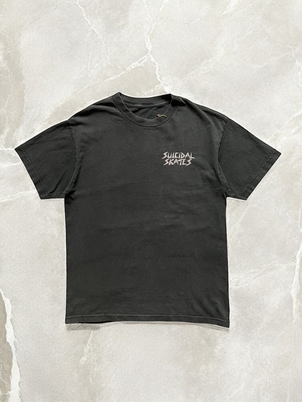 Designer × Vintage SUICIDAL SKATES GRAPHIC Tee VINTAGE SKATEBOARDING brand usa Size US M / EU 48-50 / 2 - 2 Thumbnail
